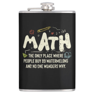 Flasques Mathématiques Cadeau de professeur de mathématique