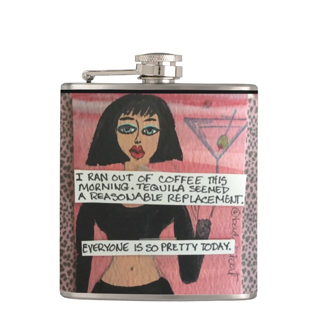 Flasques MAUVAISE FILLE FLASK-Tequila (Devant)