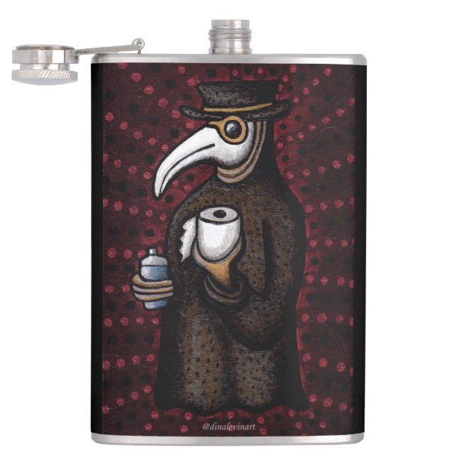Flasques Médecin de la peste avec du papier toilette (Ouvert)