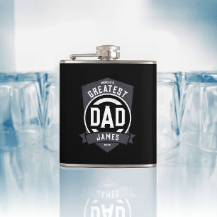 Flasques Meilleur papa jamais moderne cadeau Fête des pères