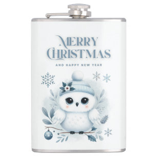 Flasques Merry Christmas Owl