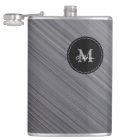 Métallique gris à la mode du monogramme |
