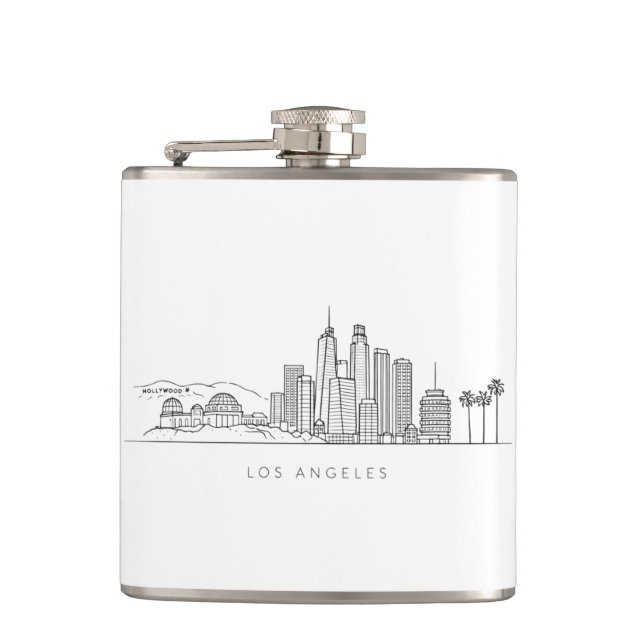 Flasques Minimalist Los Angeles Skyline Illustration (Devant)