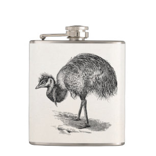 Flasques Modèle australien d'illustration d'oiseau d'émeu