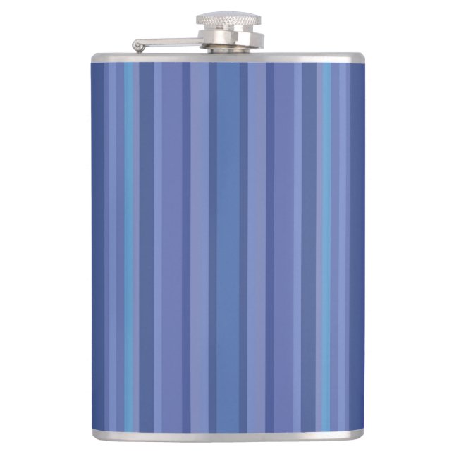Flasques Moderne Rayure Bleue Violette (Devant)
