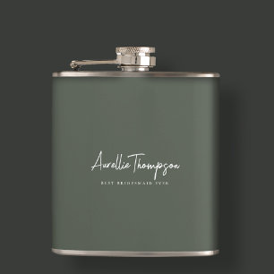 Flasques Moderne Sage Green Meilleure femme de ménage jamai