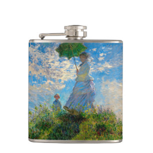 Flasques Monet Femme Parasol Impressionnisme
