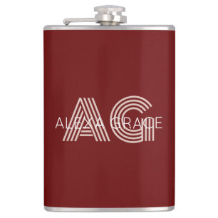 Flasques Monogramme beige moderne