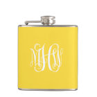Monogramme de manuscrit de vigne d'initiales du