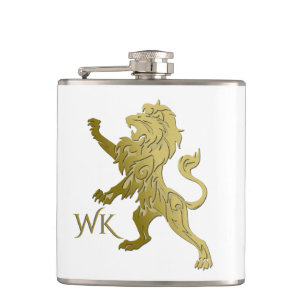 Flasques Monogramme Golden Royal Lion