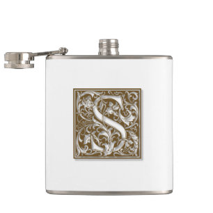 Flasques Monogramme S Antique