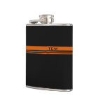 Monogramme simple en orange et noir