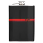 Monogramme simple en rouge et noir