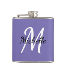 Monogramme violet simple moderne