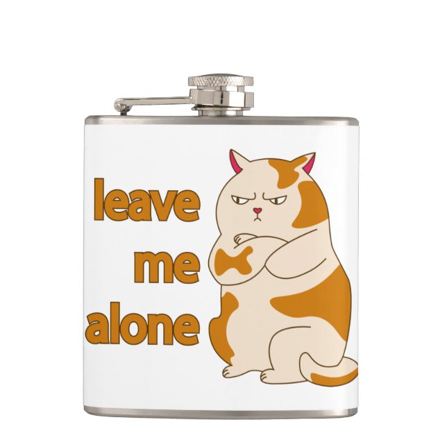 Flasques Moody Grosse cat me laisse tranquille (Devant)