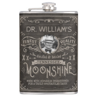 Flasques Moonshine Vintage Médecine Hillbilly Brun Personna