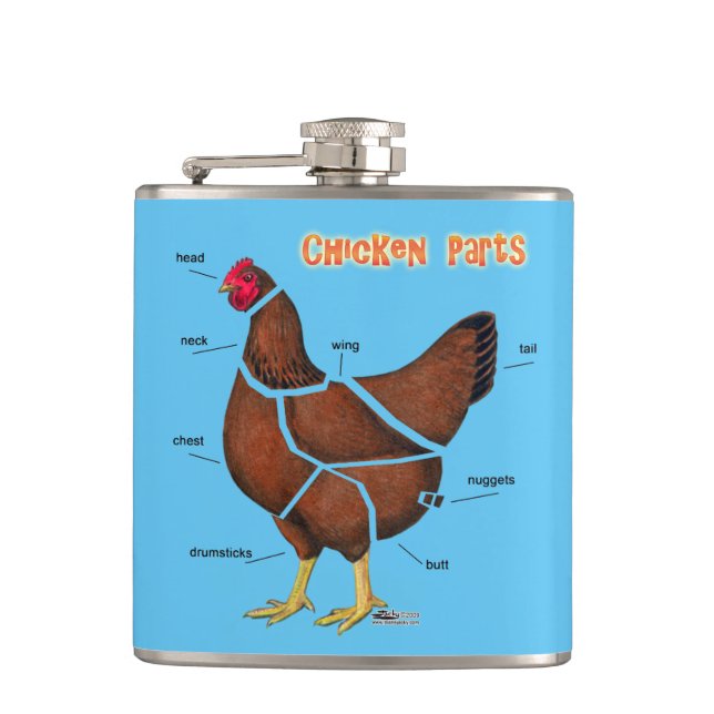 Flasques Morceaux de poulet (Devant)