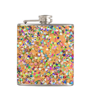 Flasques Mosaïque multicolore Parties scintillant moderne