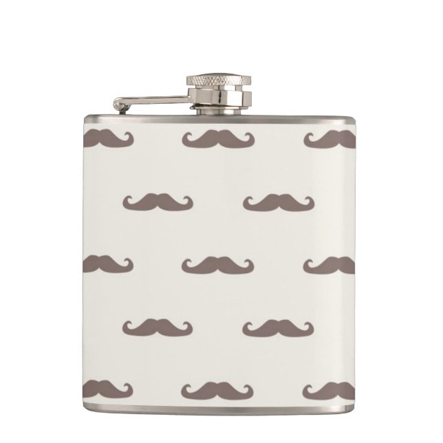 Flasques Motif 3 de hippie de moustache (Devant)