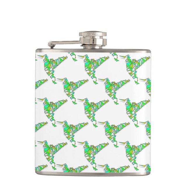 Flasques Motif Abstrait de colibri (Devant)