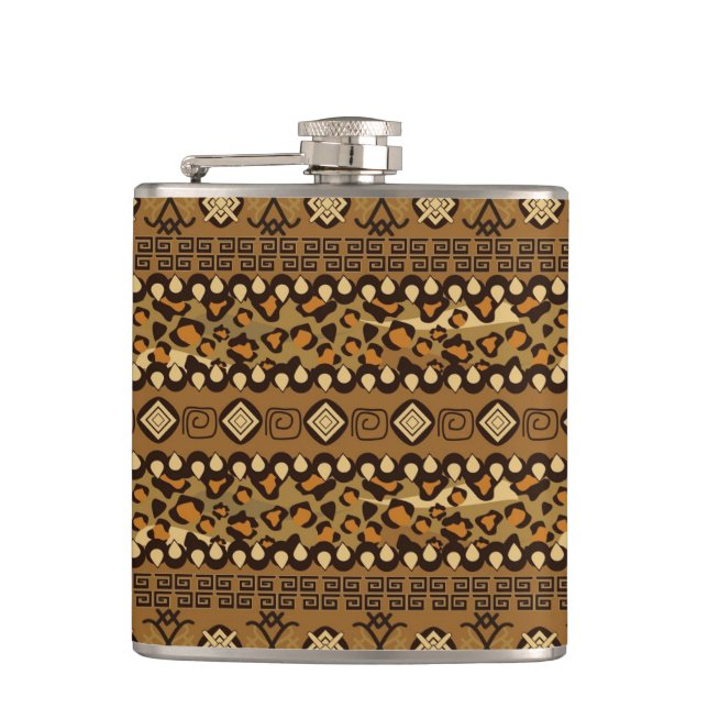 Flasques Motif africain de peau de guépard (Devant)
