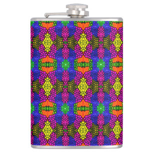 Flasques Motif brillant d'art Abstrait