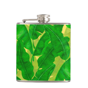 Flasques Motif d'aquarelle feuille Banana