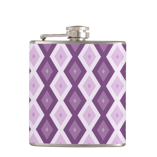 Flasques Motif de diamant violet (Devant)