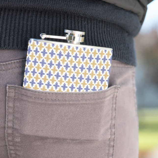 Flasques Motif de fleurs (En situation)
