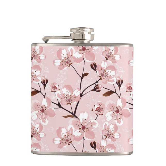 Flasques Motif de fleurs de fleurs de cerisier (Devant)