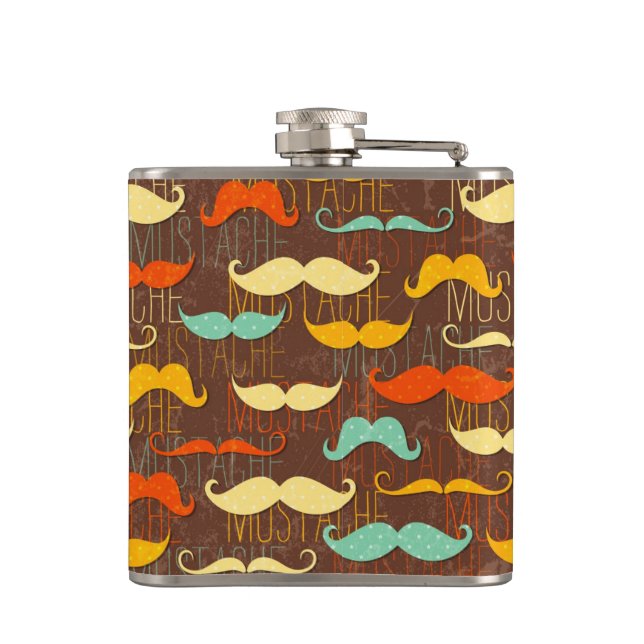 Flasques Motif de moustache (Dos)