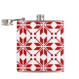 Flasques Motif de Noël des flocs de neige de Noël