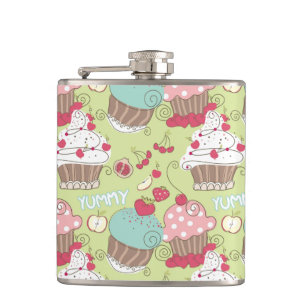 Flasques Motif de petit gâteau