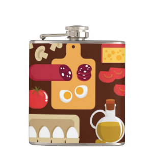 Flasques Motif de pizza