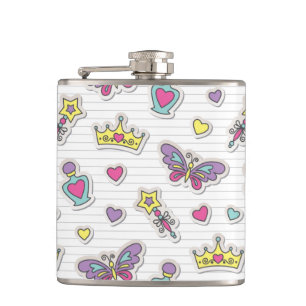 Flasques motif de princesse de ballet