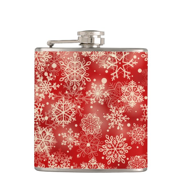 Flasques Motif de snowflakes (Devant)