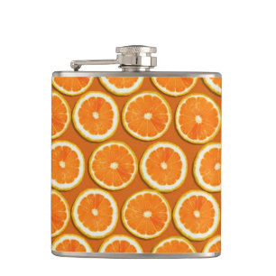 Flasques Motif de tranches de citron