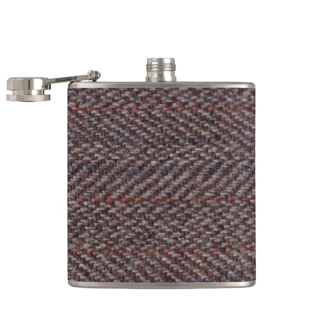 Flasques Motif de tweed de Harris (Ouvert)