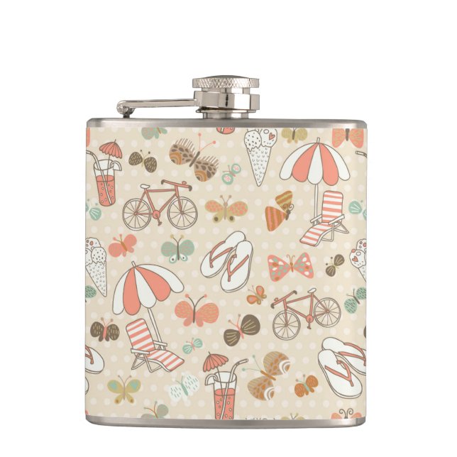 Flasques Motif de vacances d'été (Devant)