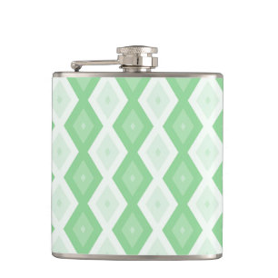 Flasques Motif diamant vert pomme
