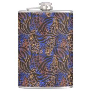 Flasques Motif d'impression Leopard et Zebra