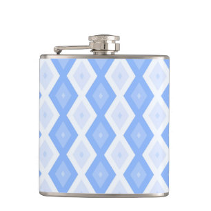 Flasques Motif en diamant bleu pâle