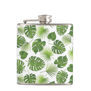 Flasques Motif Feuille élégant Green Tropical