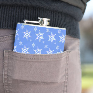Flasques Motif Flocon de Neige, Flocons de Neige Blancs, Ne