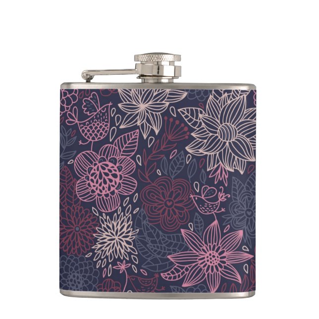 Flasques Motif floral 4 (Devant)