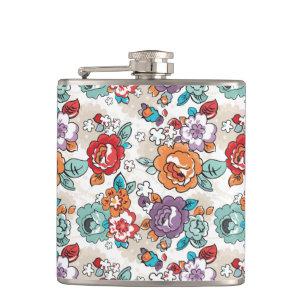 Flasques Motif floral 5 d'élégance abstraite