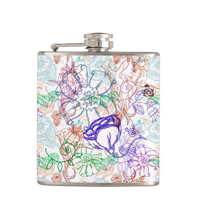 Flasques Motif floral 9 (Devant)