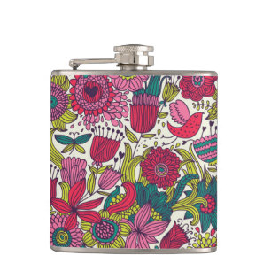 Flasques Motif floral lumineux