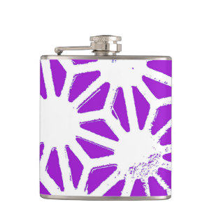Flasques Motif géométrique violet royal