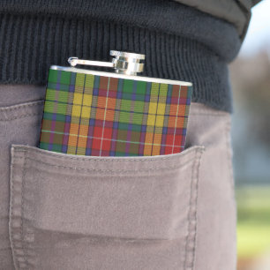 Flasques Motif Plaid Buchanan Clan Tartan
